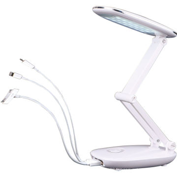 Lampe de bureau LED sans fil légère pliante dimmable